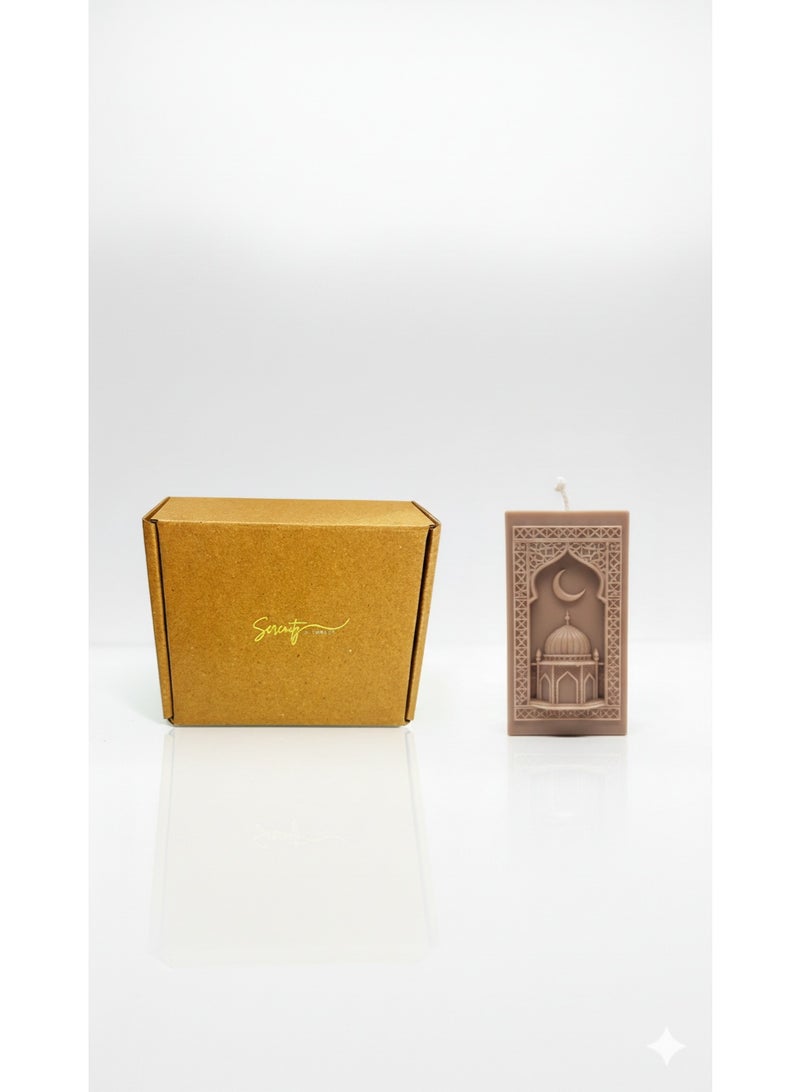 Serenity Candles شمعة رمضان سيرينيتي عود المحراب البنية – فتيل واحد (٧٧ جم) - Image 4